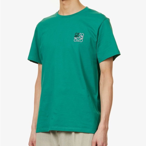 LOEWE Embroidered Logo Crewneck T-Shirt - Picture 1 of 15